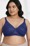 Zivame True Curv Lightly Lined Wired High 3/4Th Coverage Super Support - Navy Peony — thumbnail 5